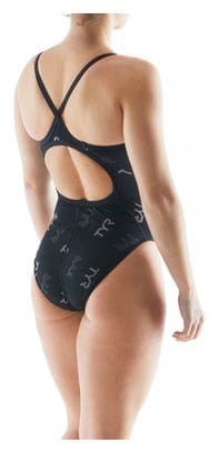 Maillot de Bain 1 Piece Tyr Cascading Diamondfit Noir / Gris