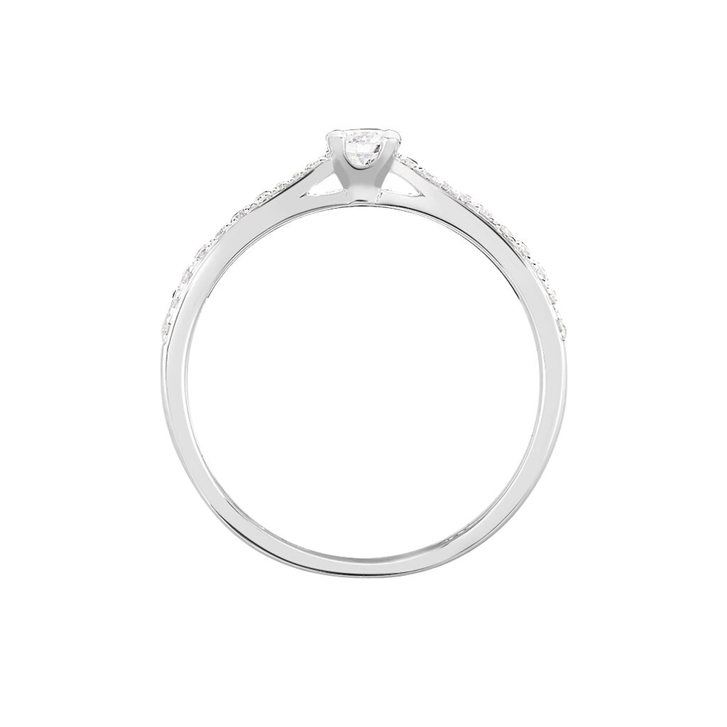 Bague Solitaire Hemera Or Blanc Diamant