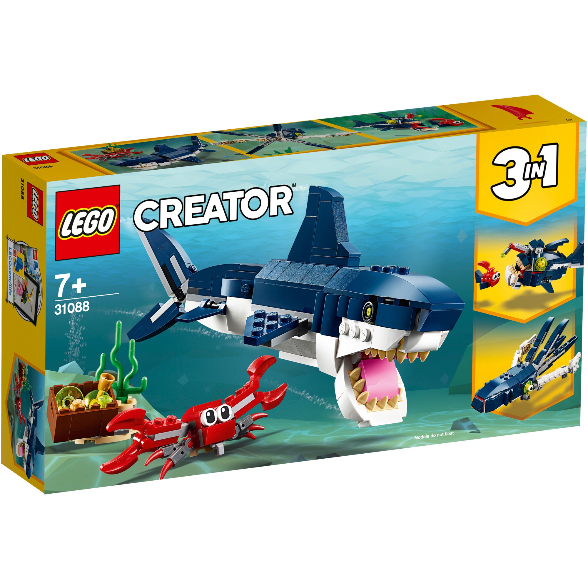 LEGO Konstruktionsspielzeug Creator Bewohner der Tiefsee