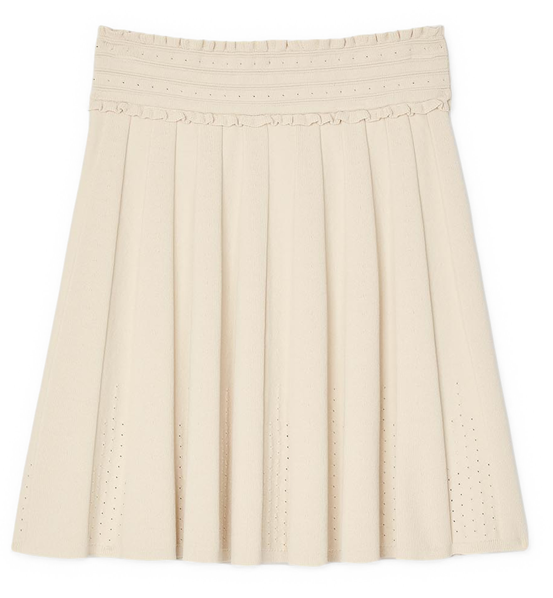 Jupe courte évasée | Blanc