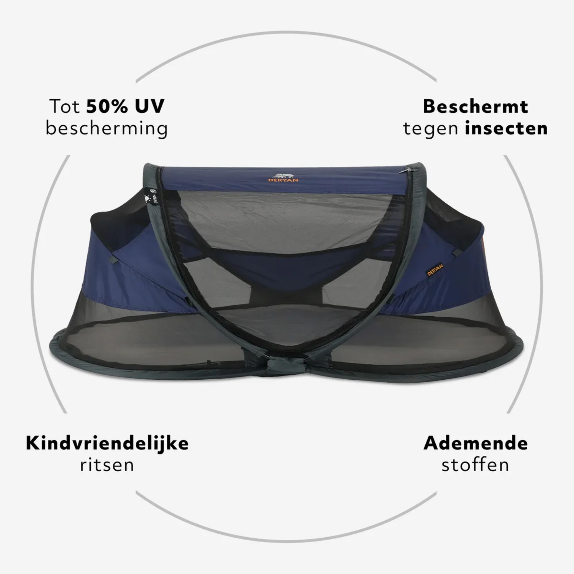 Deryan Baby Luxe campingbedje - Navy