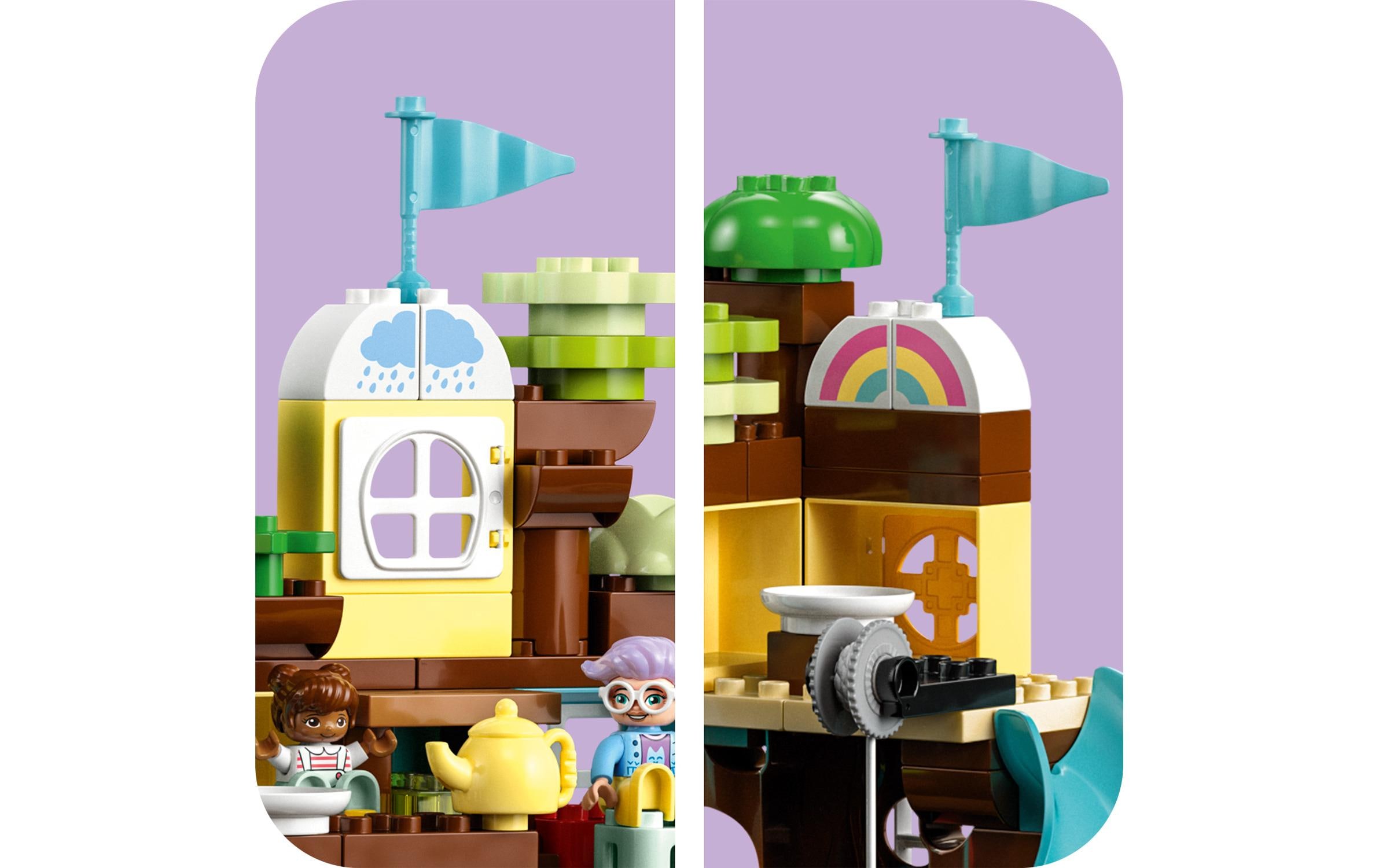 DUPLO® 3-in-1-Baumhaus 10993Outdoor-Abenteuer mit einem Spielzeug-Baumhaus zum Umbauen