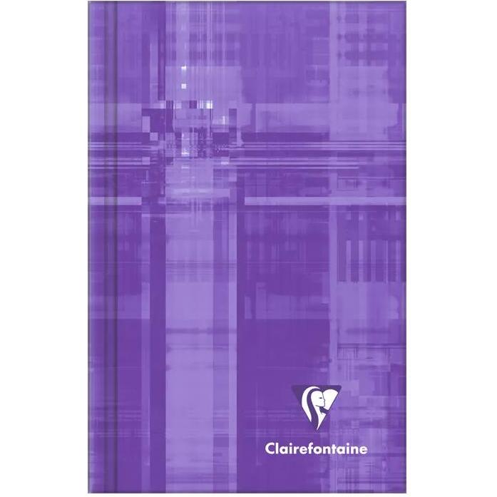 Carnet brochure rembordée rigide 7,5 x 12 cm 96 feuilles petits carreaux couleur aléatoire