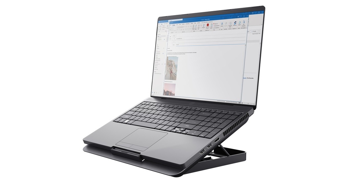 TrustExto laptop cooling stand laptopkoeler  (Grijs)