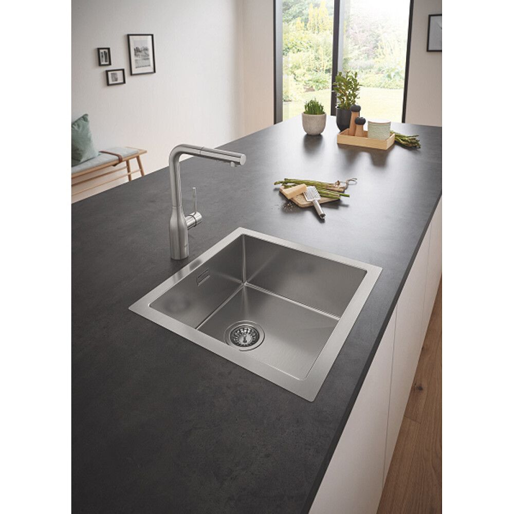 OPPVASKKUM GROHE K700 KVADRATISK RUSTFRITT STÅL