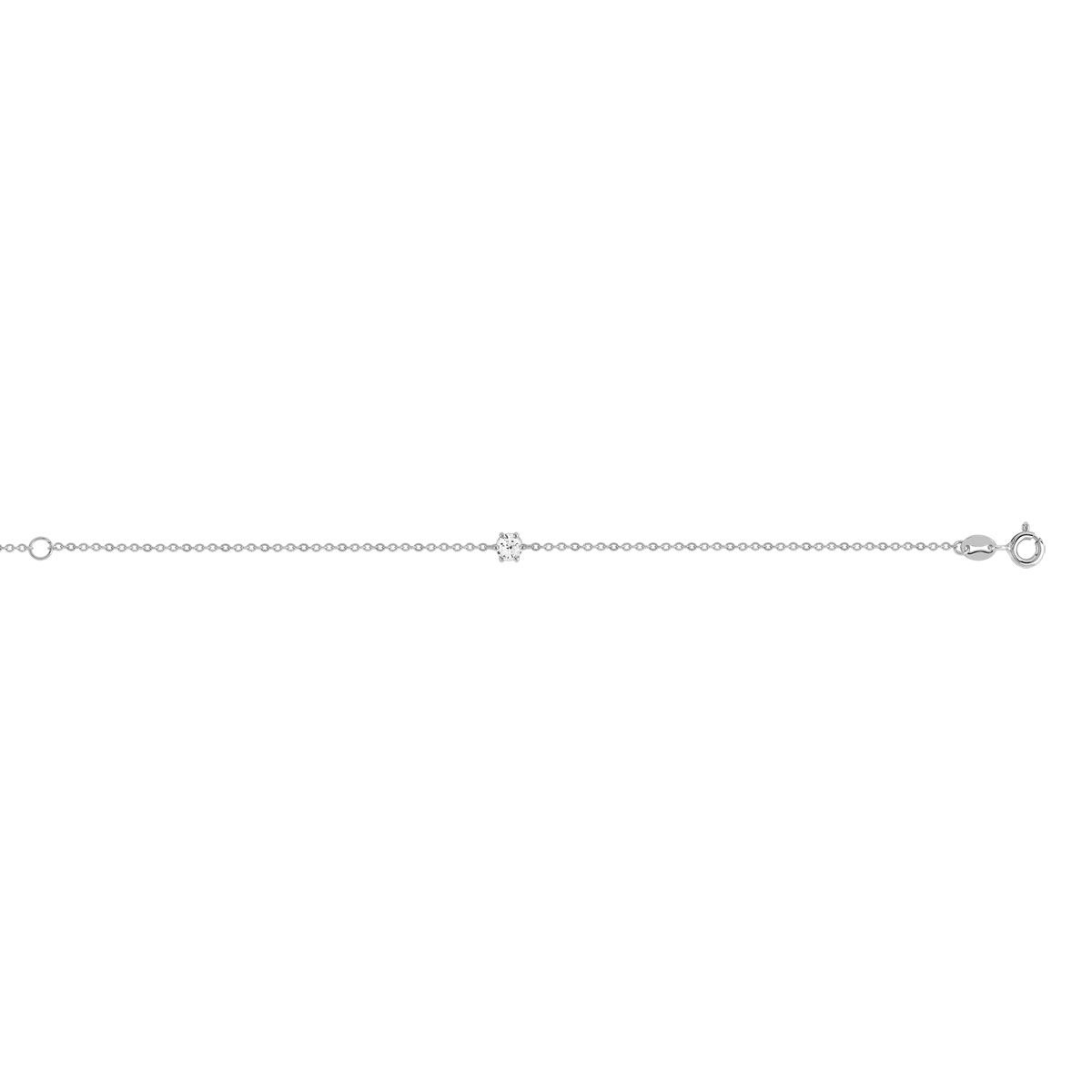 Bracelet argent 925 zirconia 18 cm