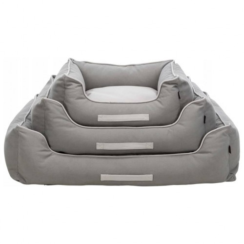 Cama cinza para animais de estimação