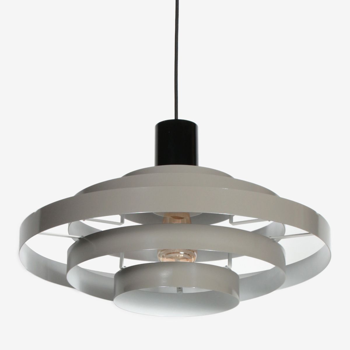 Retro hanglamp groen rond - Halo Cirque