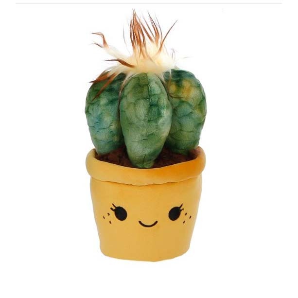 Pluche Cactus Plant 19 CM geel
