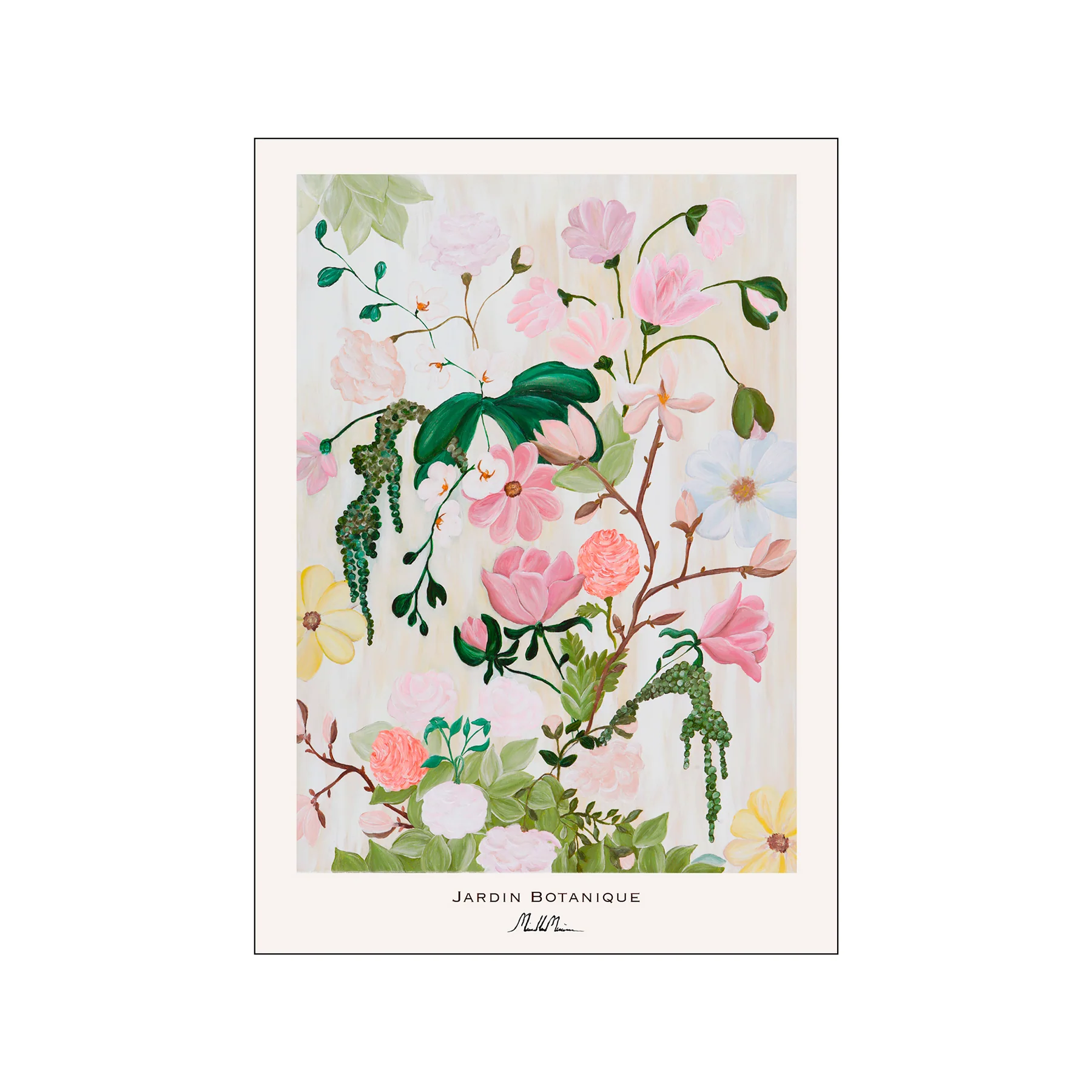 Poster & Frame  Morais Artworks Jardin Botanique plakat