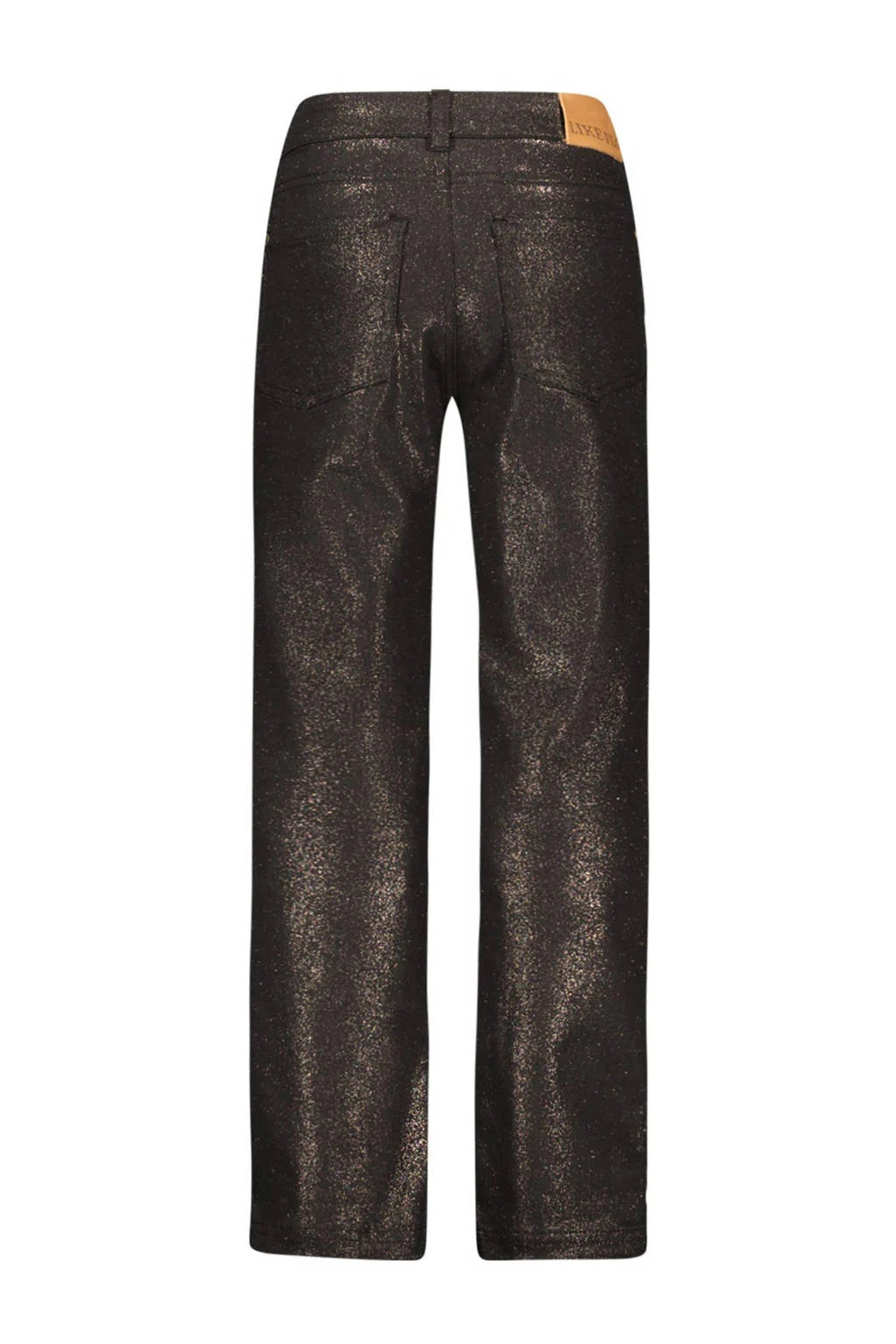 Like Flo coated straight leg jeans Fine gold denim