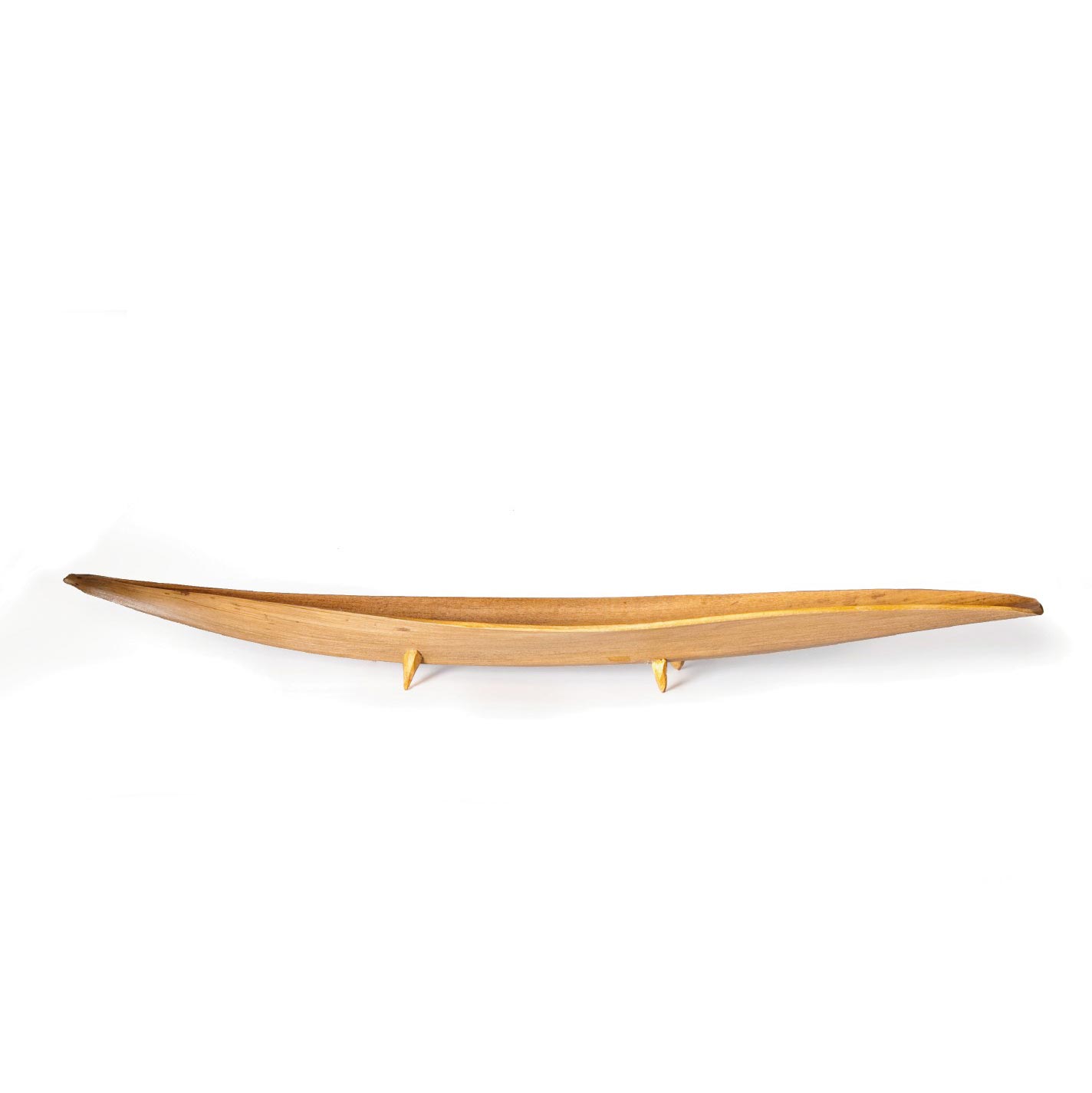 Schiffchenschale mit Füßen, natur, L 50 - 70 cm von fischer's lagerhaus