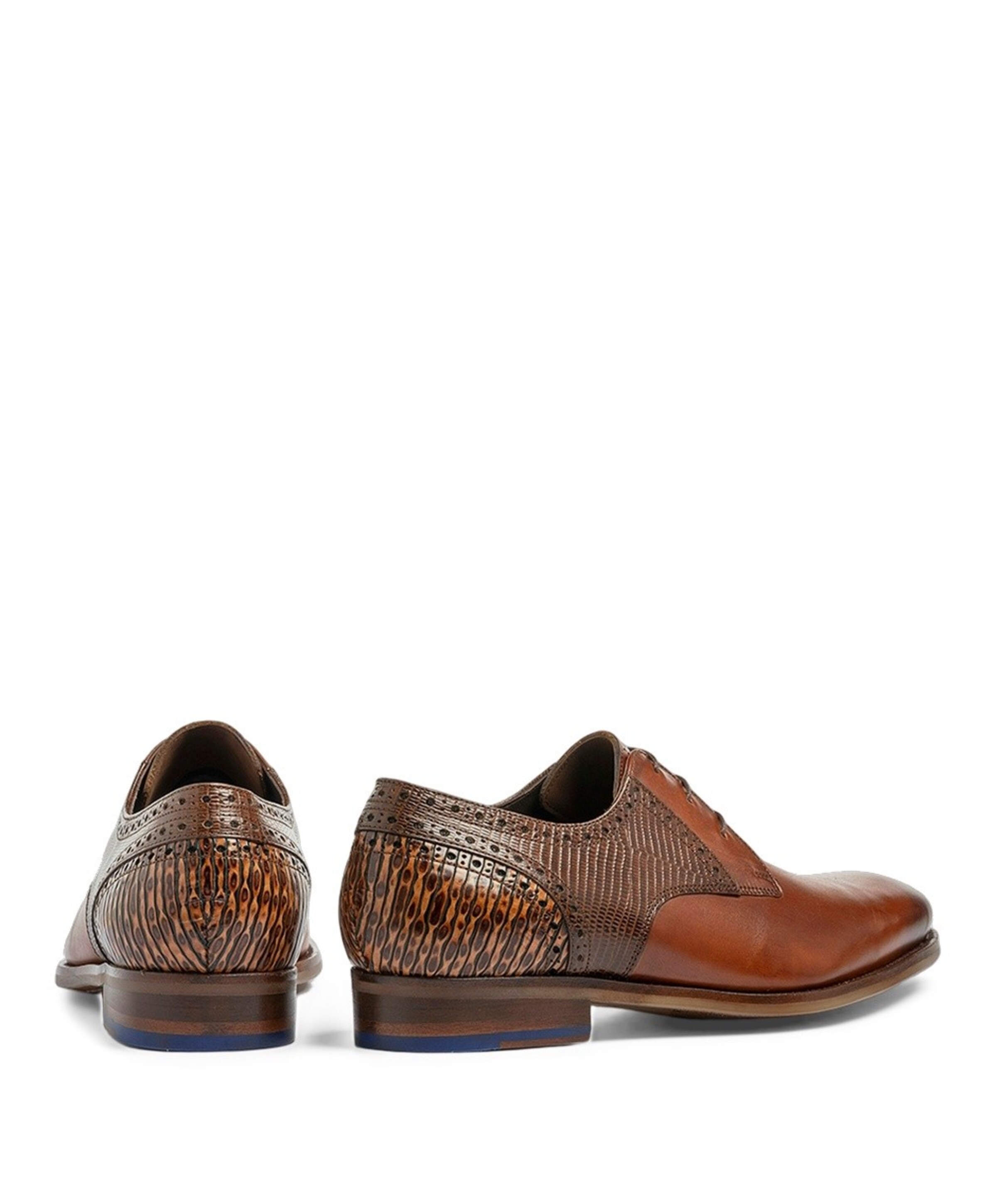 Floris van Bommel heren veterschoenen bruin
