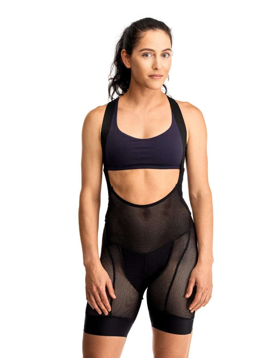 7mesh Foundation MTB Onder Fietsbroek Kort Met Bretels Zwart Dames
