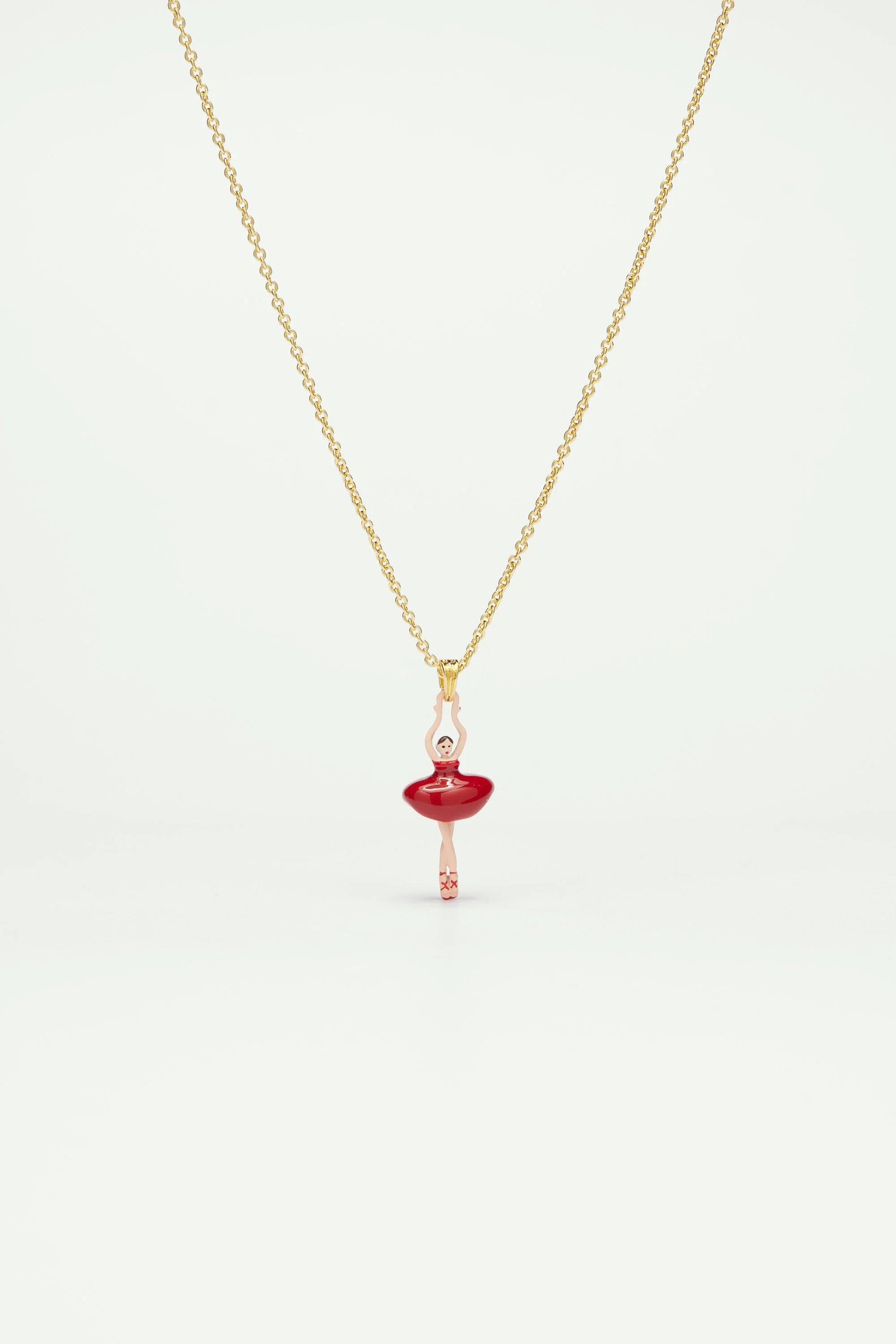 Collier mini ballerine en tutu | Rouge
