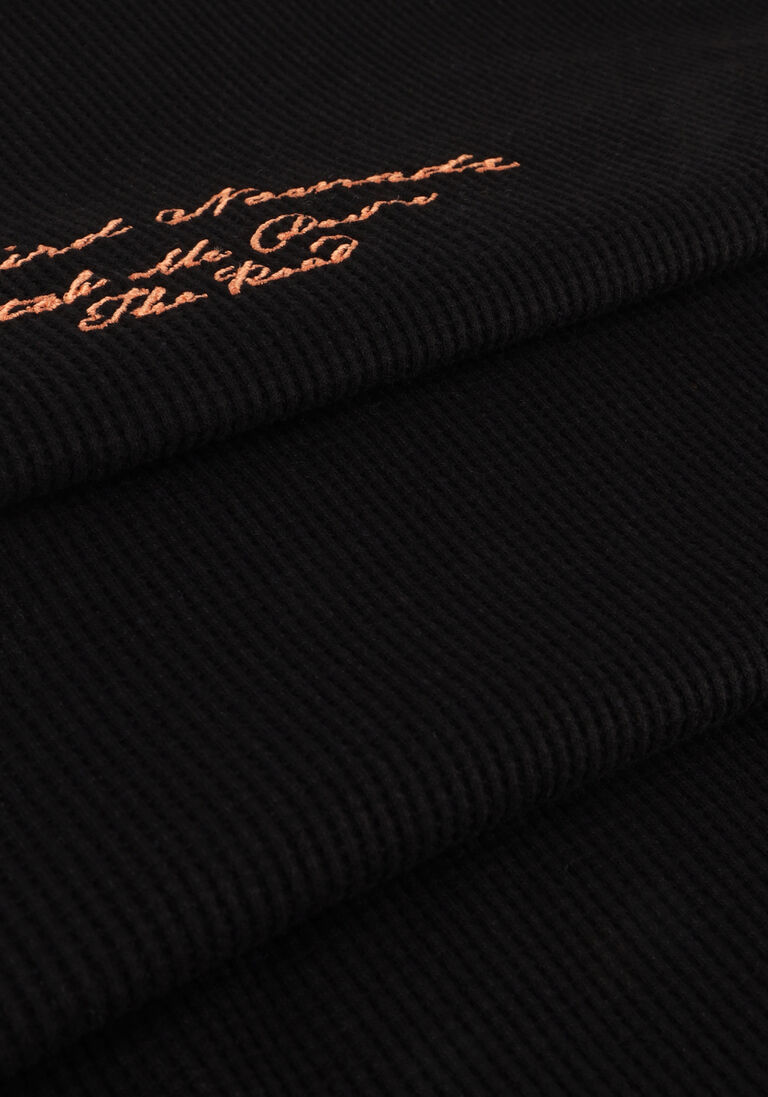 WOODBIRD zwarte woodbird t-shirt cole road tee