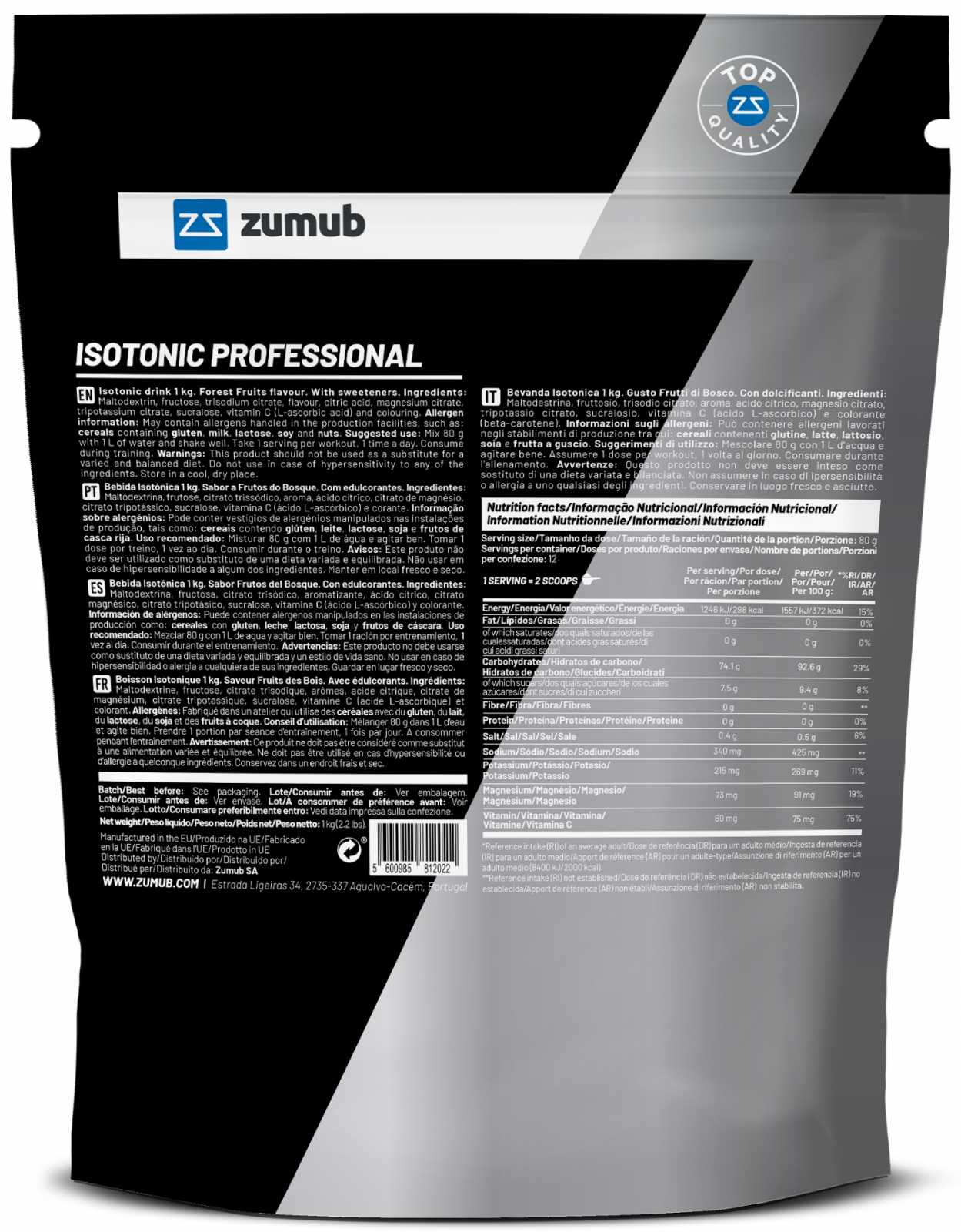 Zumub Isotônico Profissional 1 kg