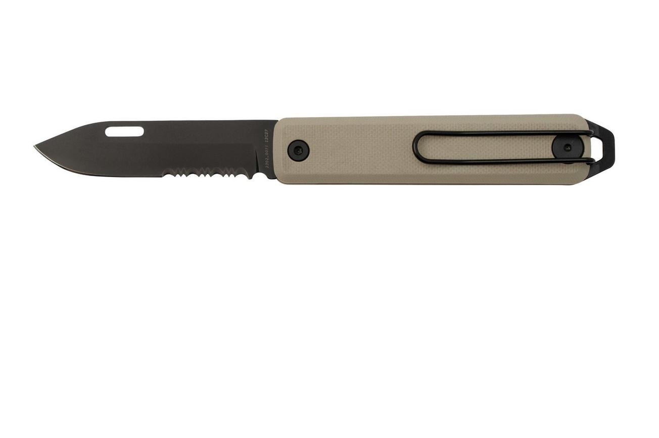 The James Brand The Ellis Slim, Coyote Tan G10, black, Serrated, KKN125195-01, zakmes