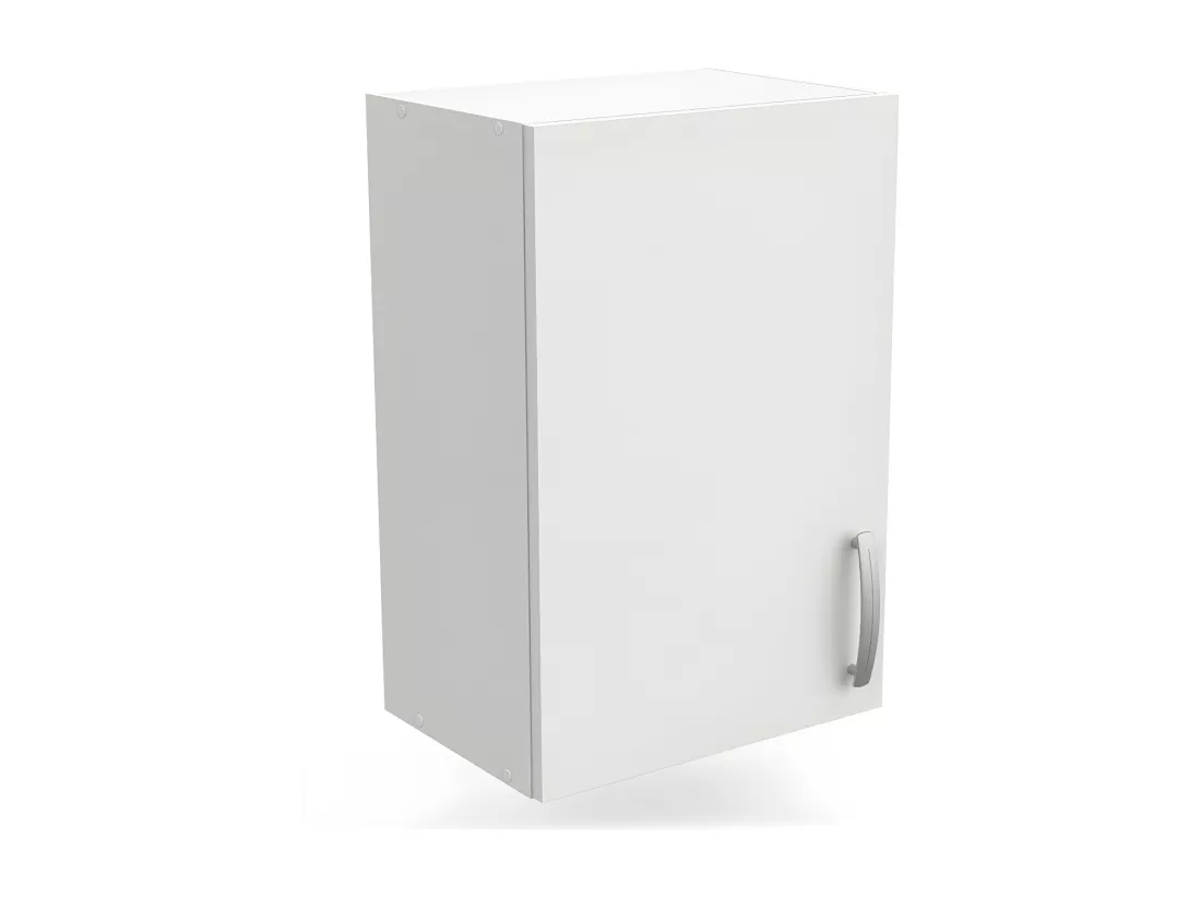 Meuble haut de cuisine 40 cm 1 porte battante Blanc Mat - MARTA - L 40 x l 28 x H 60 cm