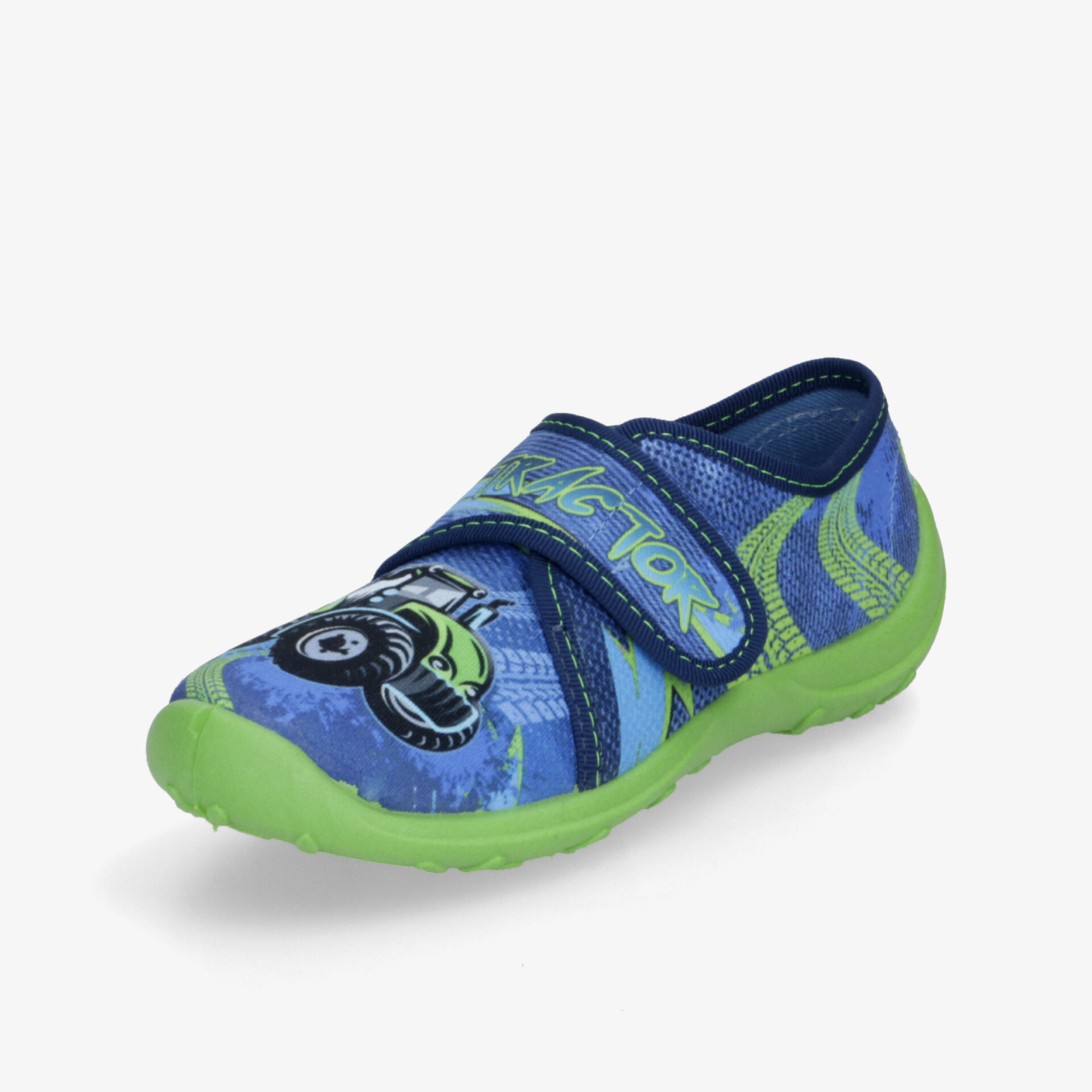 Bambulini Kinder Hausschuhe blau