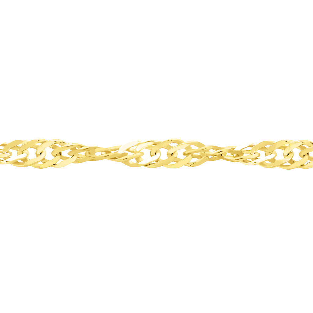Chaîne Abbygail  Maille Singapour Or Jaune