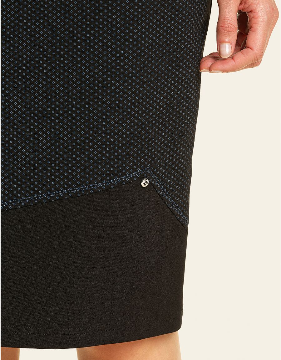 Jupe maille milano noire