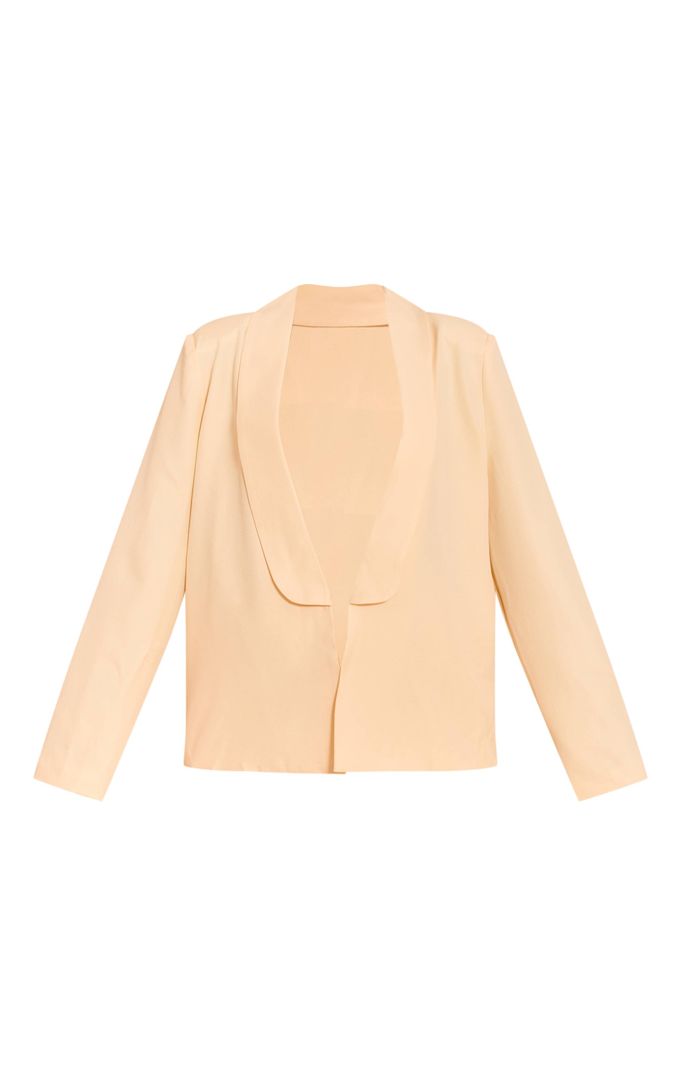 Butter Yellow Blazer Long Ajusté
