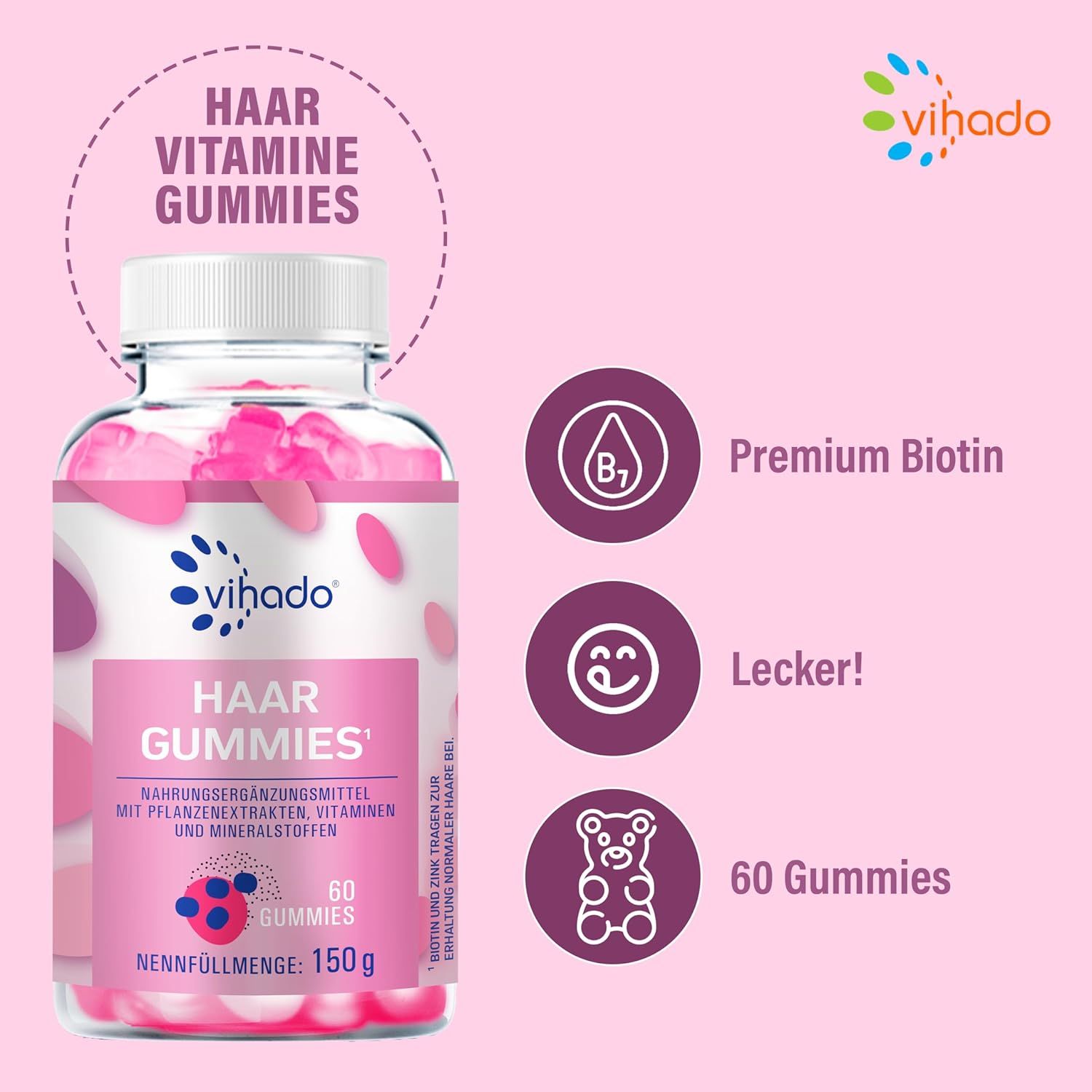 Vihado Haar Vitamine Gummies