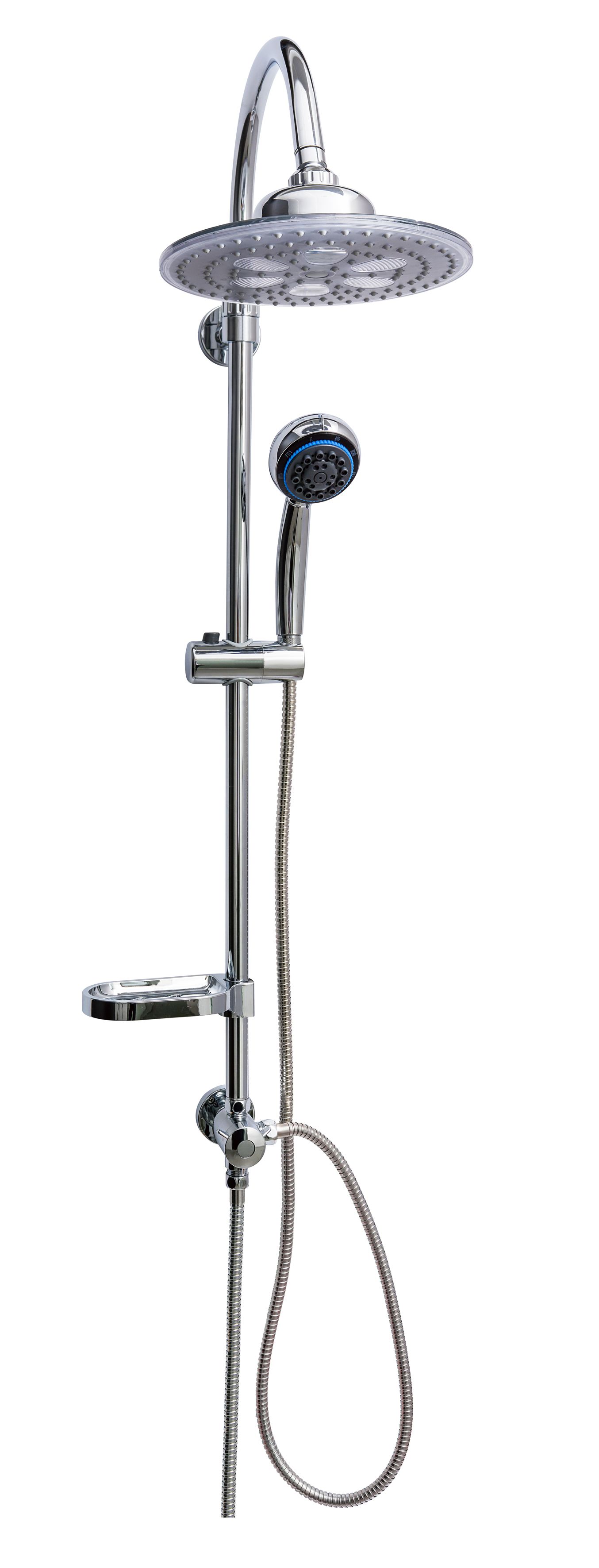 Badstuber Shiny LED regendouche chroom