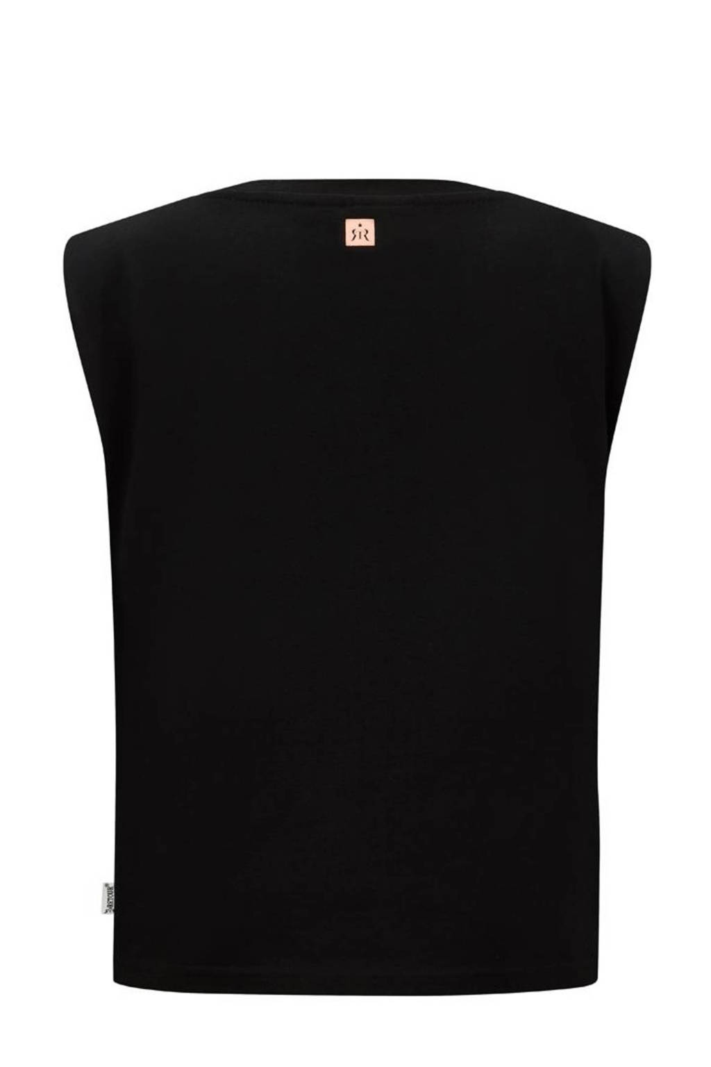 Retour Jeans T-shirt Lorient met printopdruk zwart