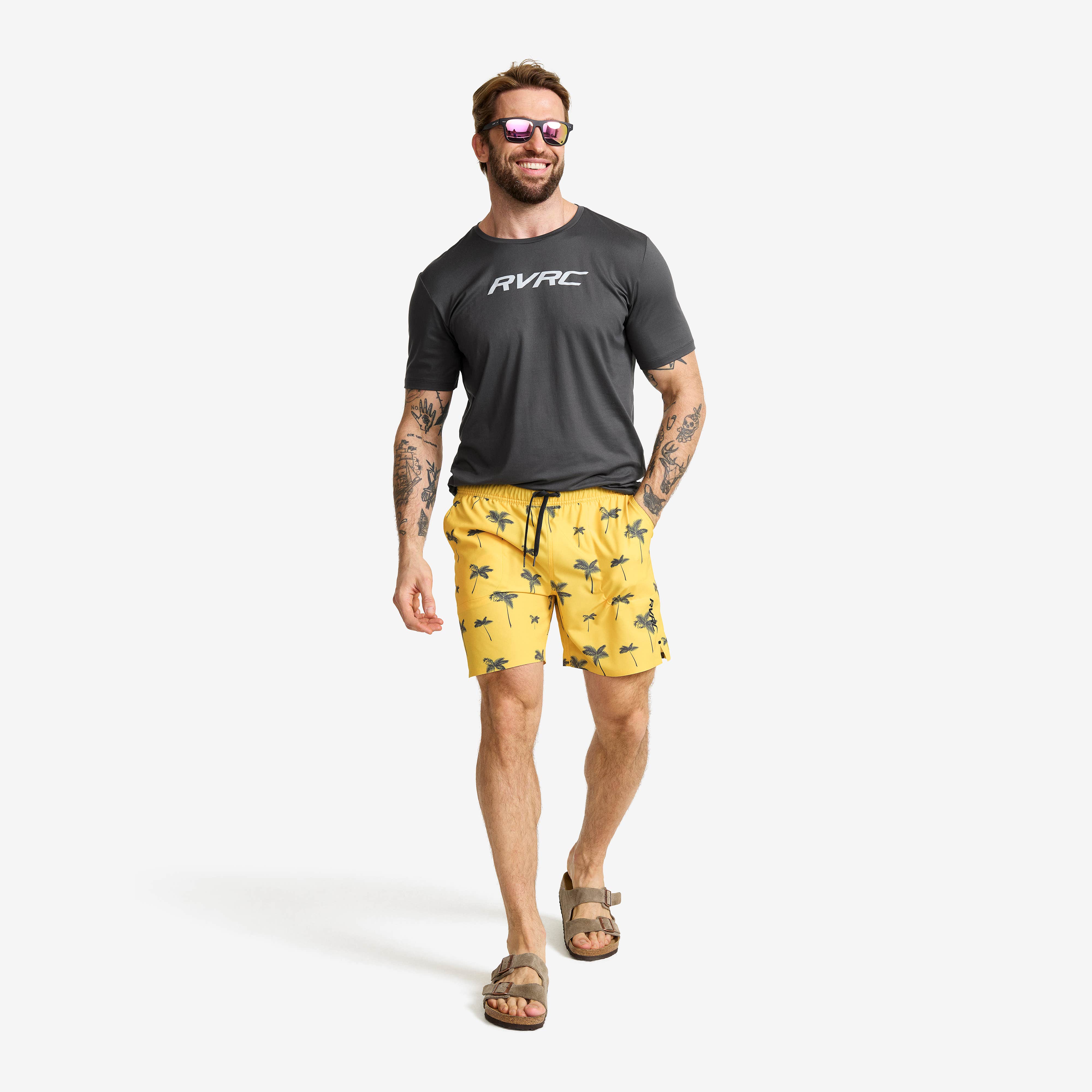 Summer Swim Shorts Herre Lemon Drop/Magnet