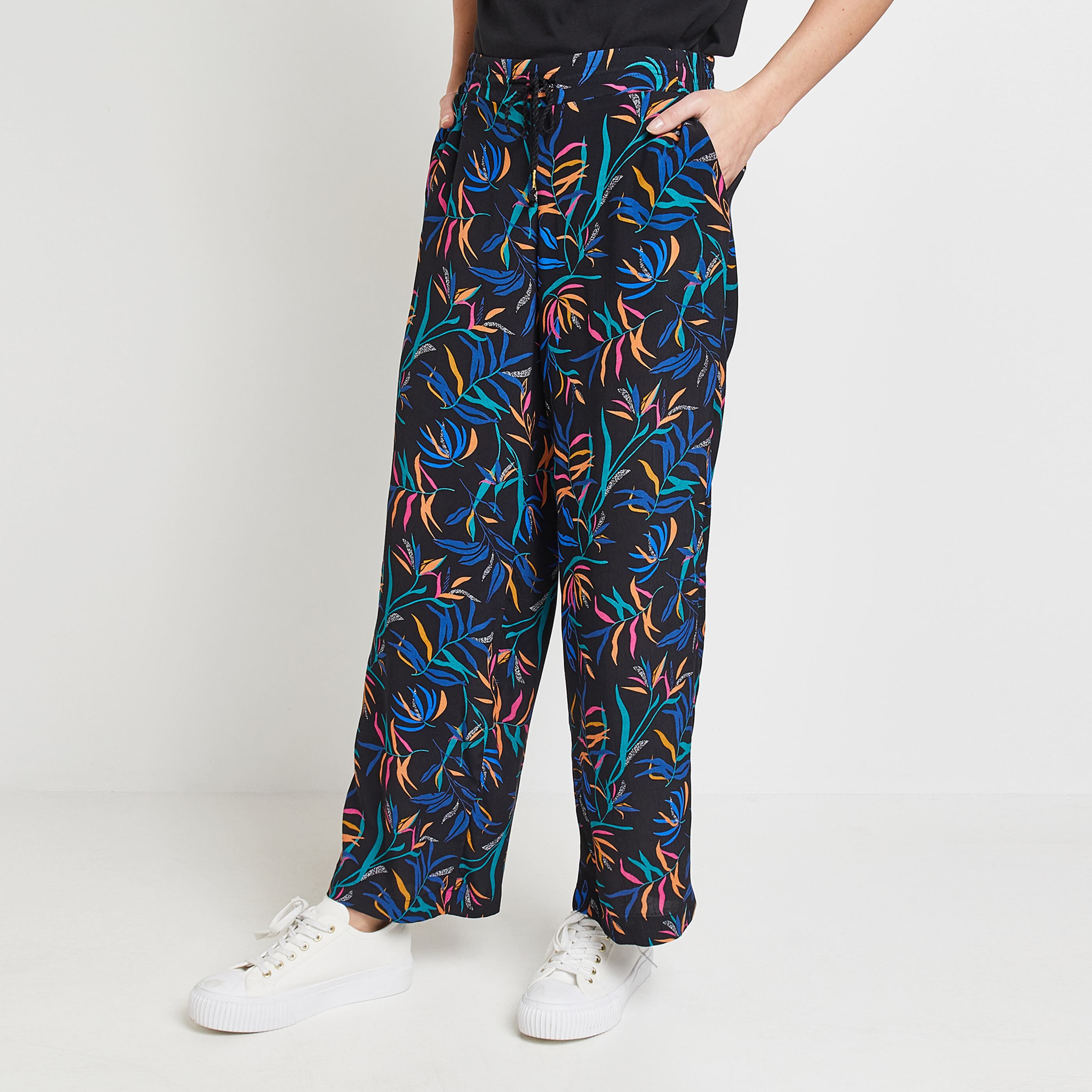 Pantalon fluide femme - BLEU