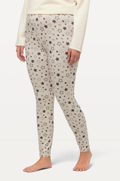 Loungewear-Leggings, Sterne, Elastikbund
