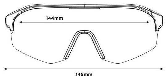 Lunettes Bollé Lightshifter XL Blanc / Argent Polarisé