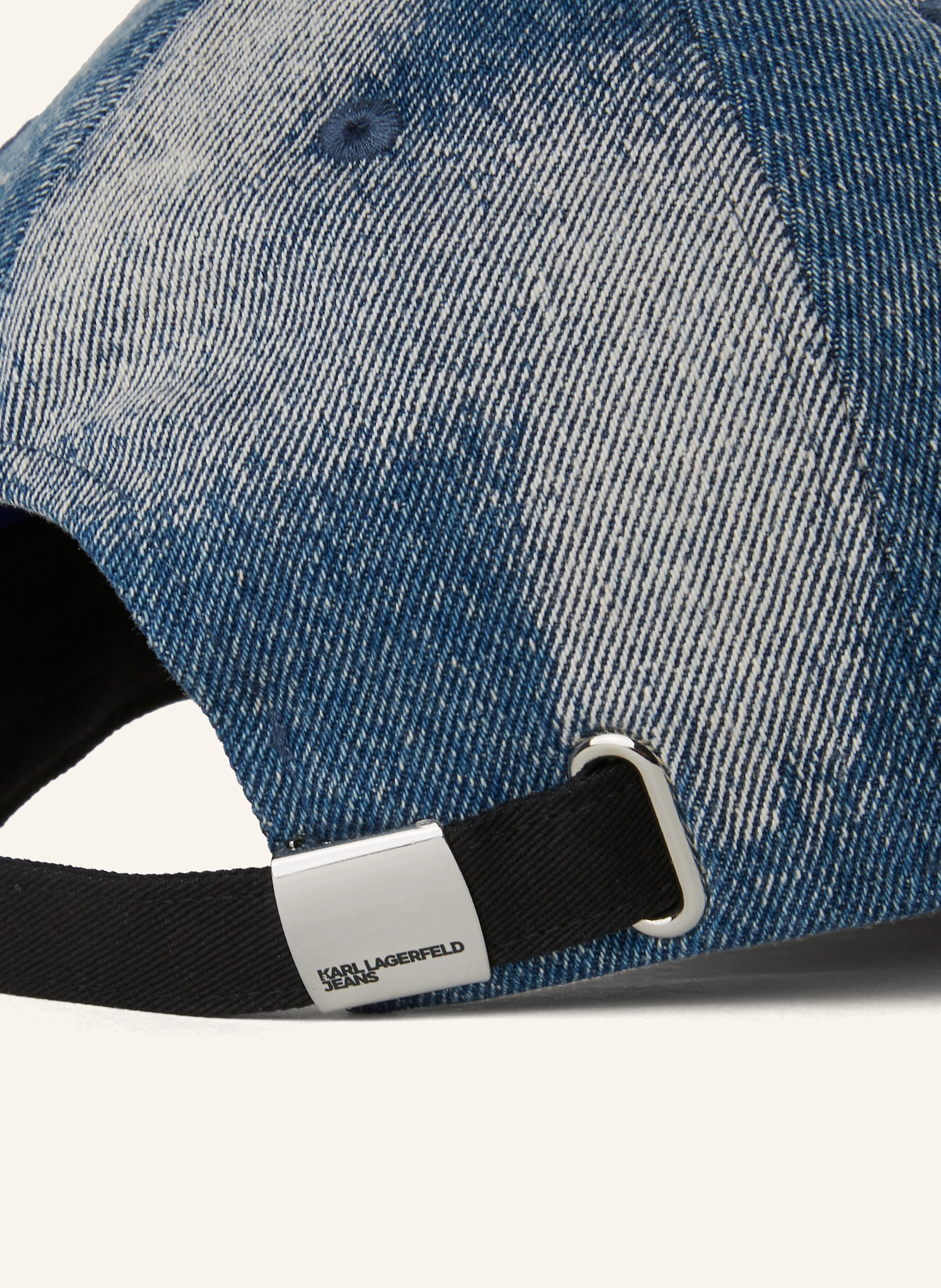 KARL LAGERFELD JEANS BLEACHED DENIM CAP