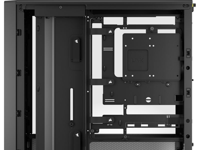 Corsair PC-Gehäuse Frame 4000D Schwarz Midi Tower-Gehäuse mit Seitenfenster