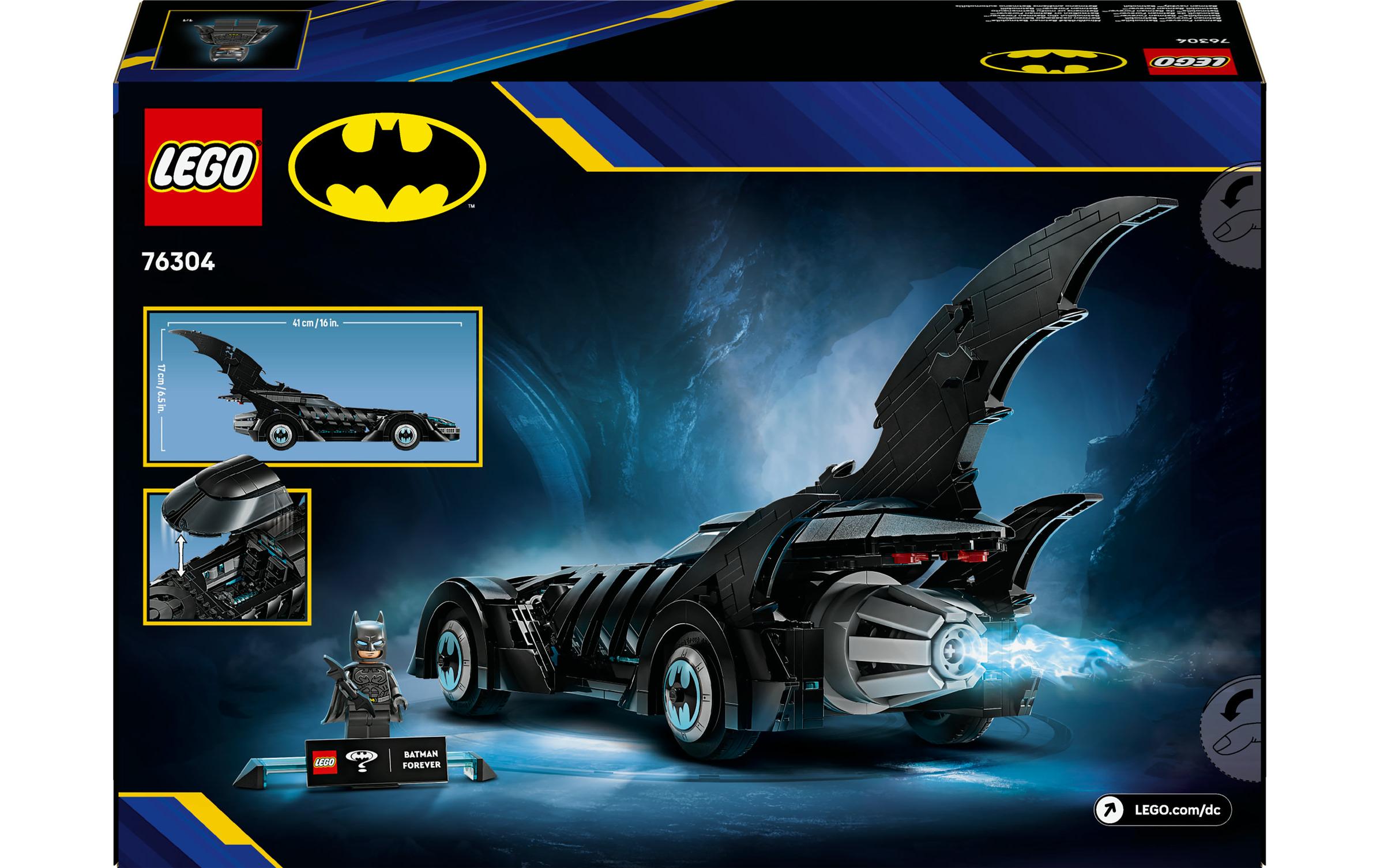 DC Batman Forever Batmobil 76304Superhelden-Spielzeug zum Bauen und Ausstellen