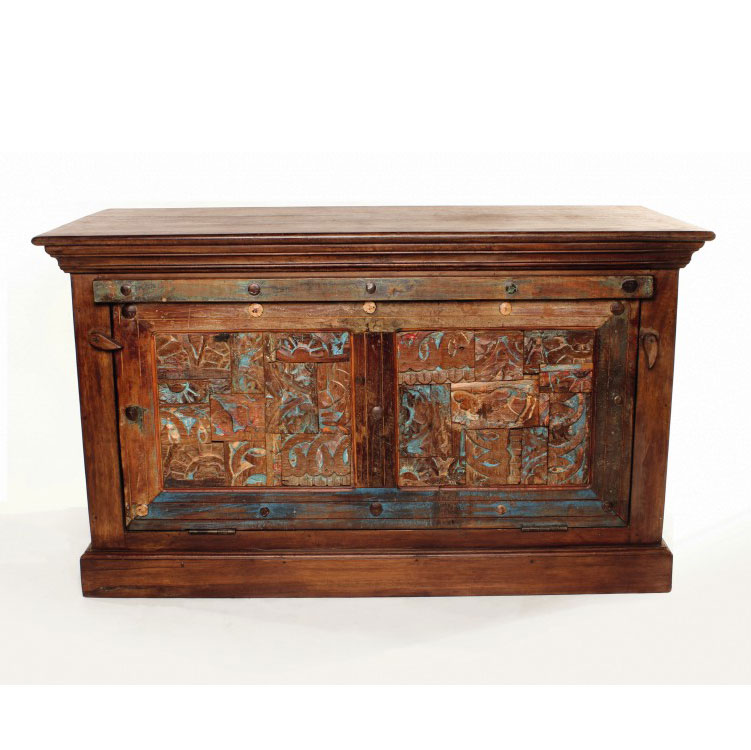 Schuhschrank 'Cumbria' aus recyceltem Holz, L 104 cm, B 46 cm, H 51 cm von fischer's lagerhaus