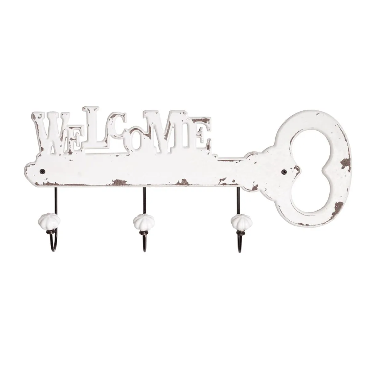 Pegane Garderobe murale noir et blanc