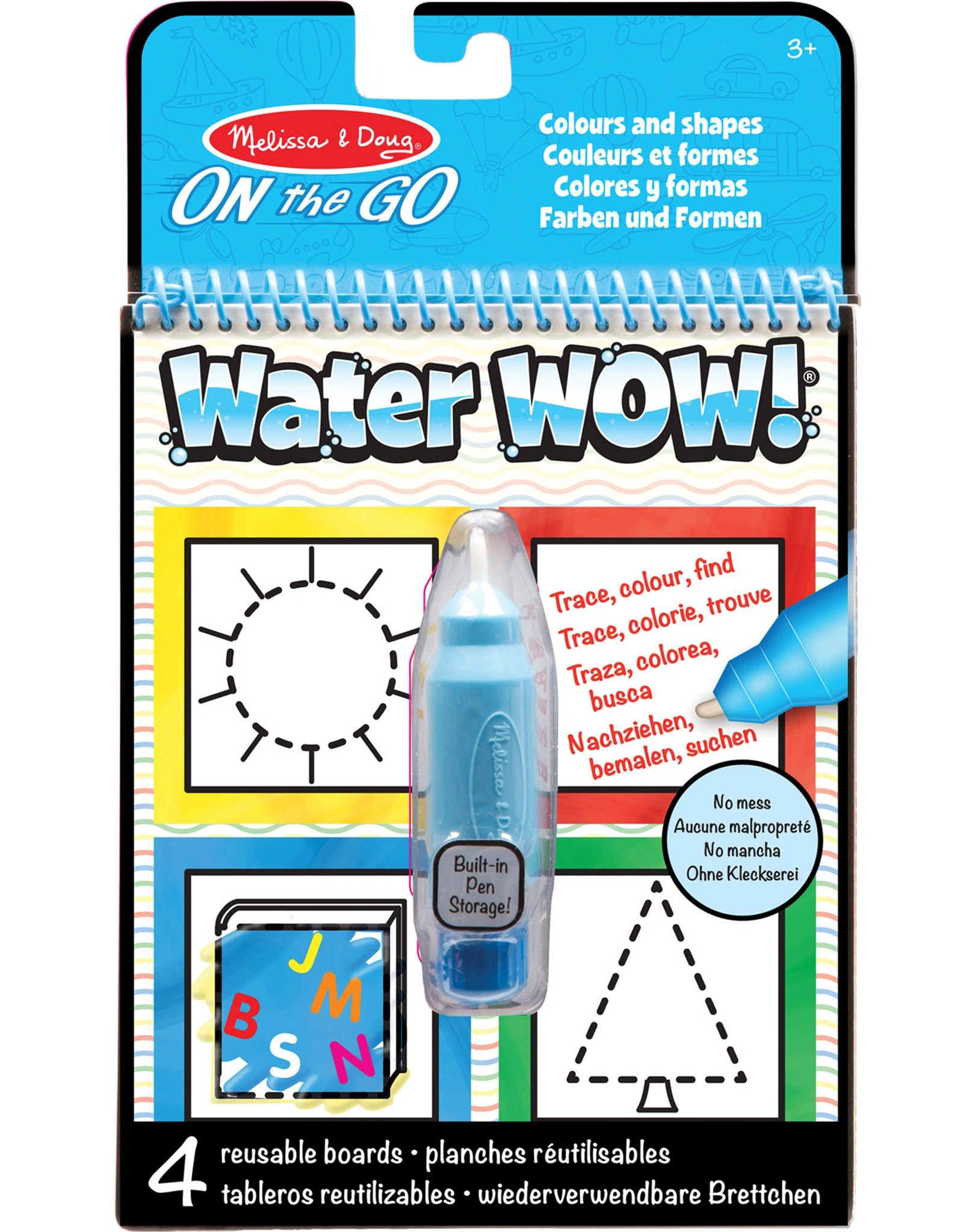 Malblock WATER WOW! - FARBEN & FORMEN mit Stift