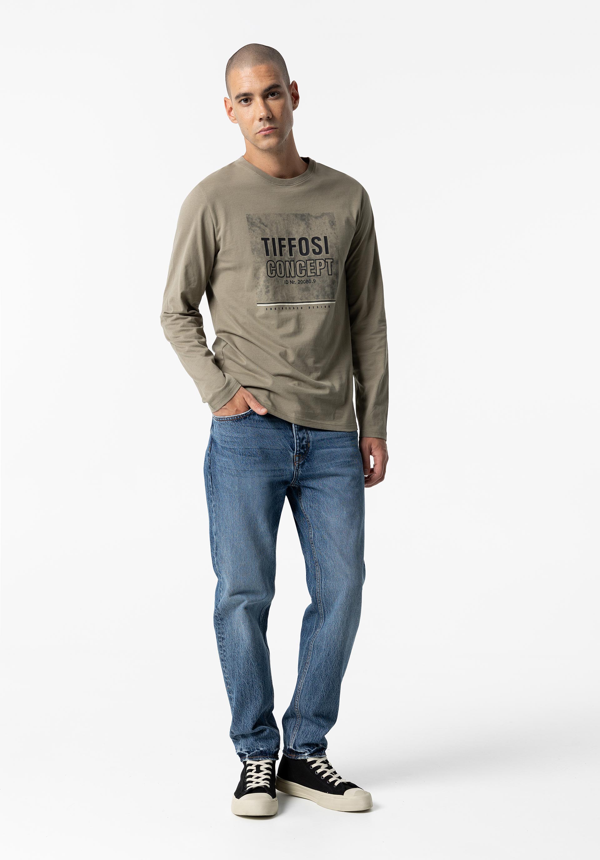 T-shirt com Estampado Frontal