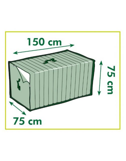 Nature Hoes Voor Loungekussens - Tuinmeubelen - 75x150x75 cm Grijs