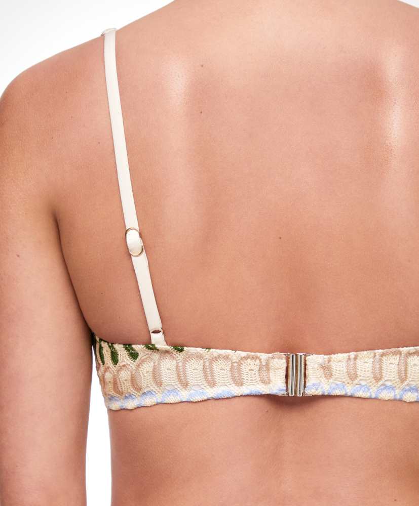top de biquíni halter de crochê