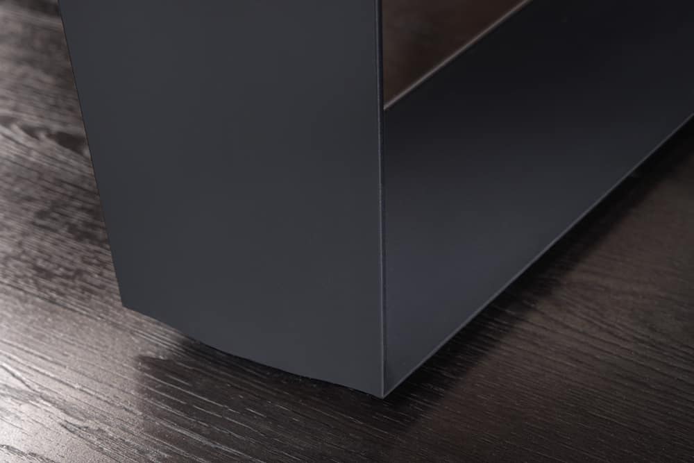 Imposanter Esstisch ZEUS 210cm natur Eiche schwarz mit U-Gestell Metall