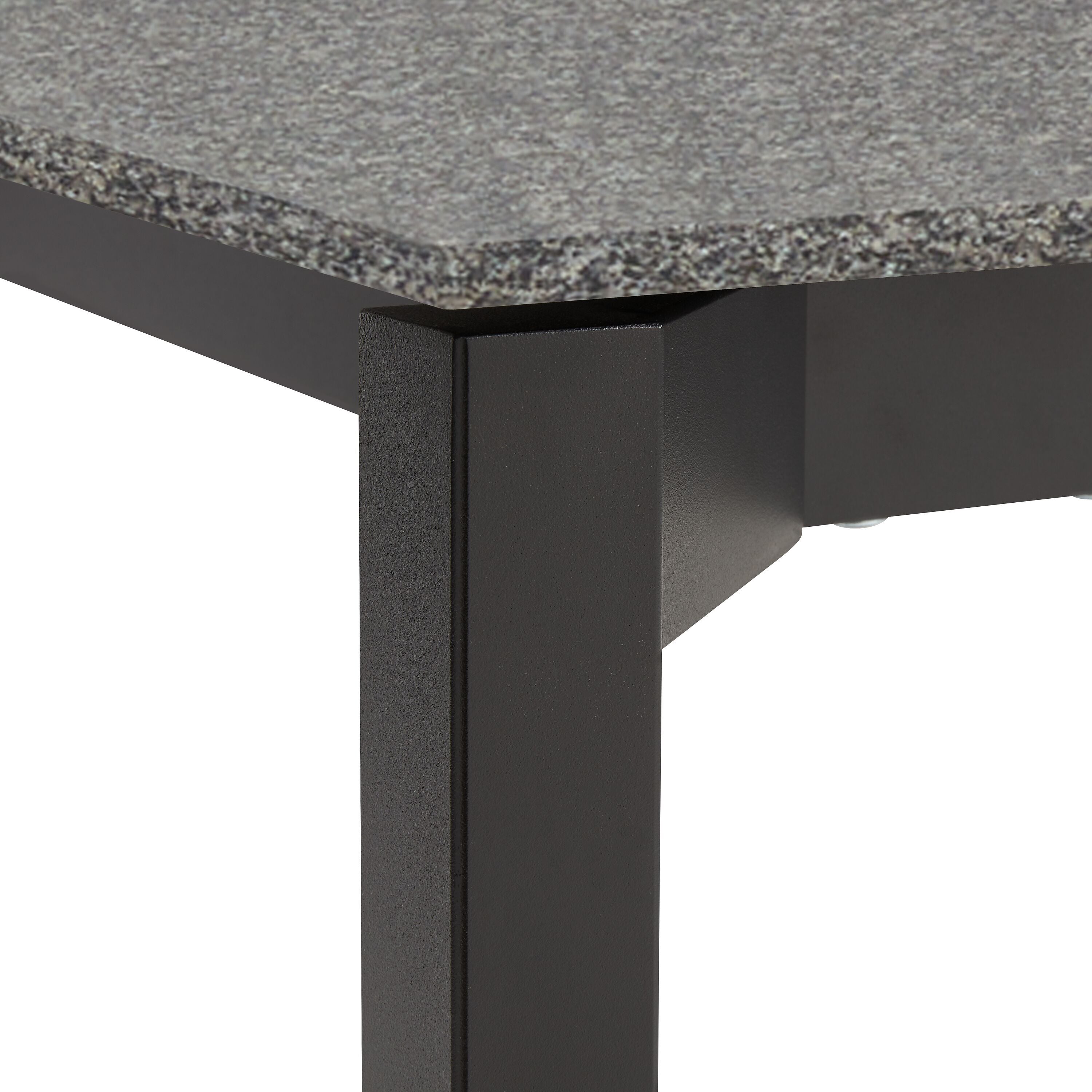 MALO Tisch Schwarz matt Granit Black - SUPREME BLACK / B: 140.0 cm x T: 80.0 cm x H: 75.0 cm