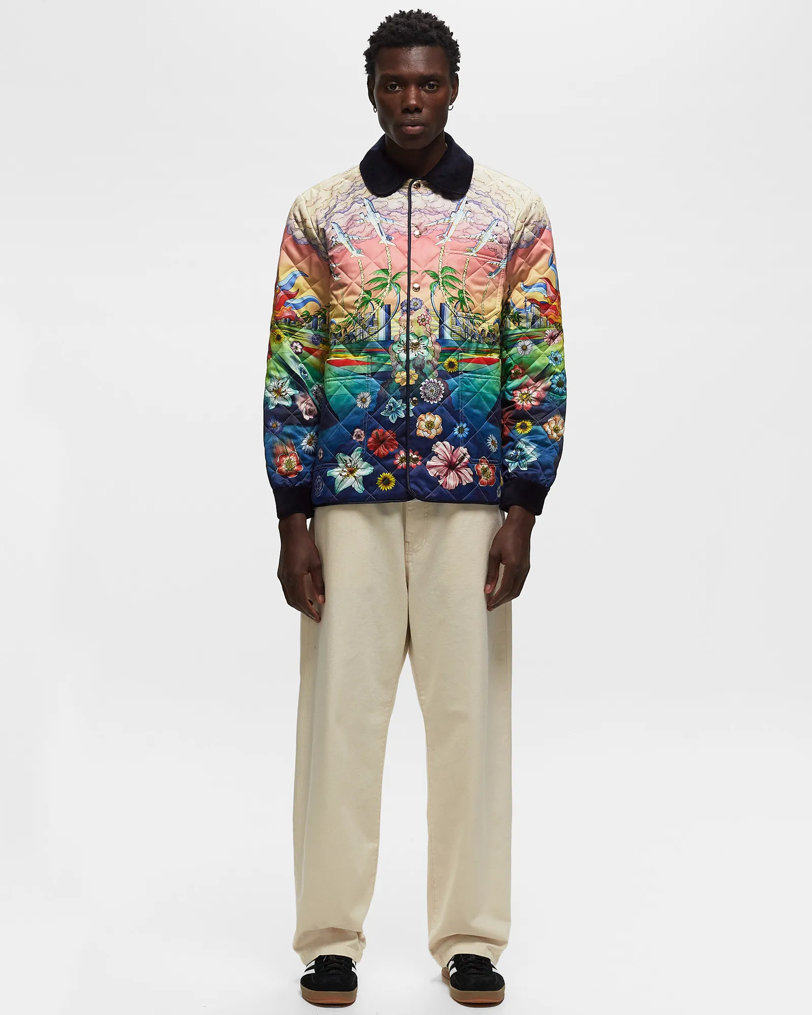 Casablanca PRINTED AND QUILTED HUNTING JACKET