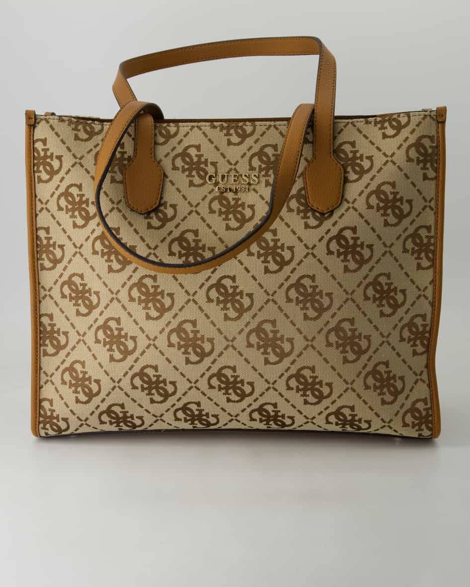 Guess Silvana Girlfriend Tote Handtasche in Beige