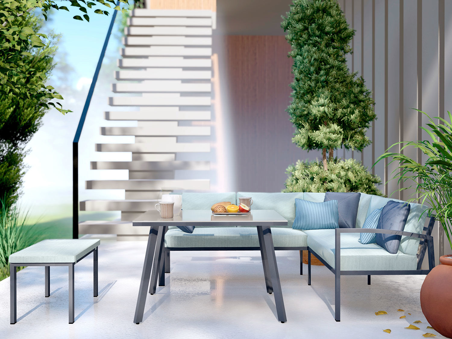 Lounge-Set Wellington 3-teilig