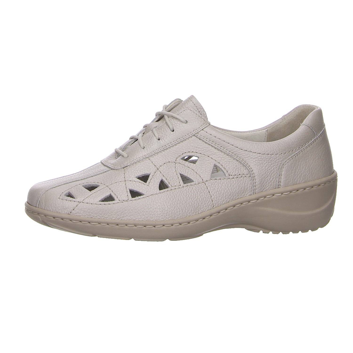 Waldläufer Schnürschuh weiß weiss/weiss kombi
