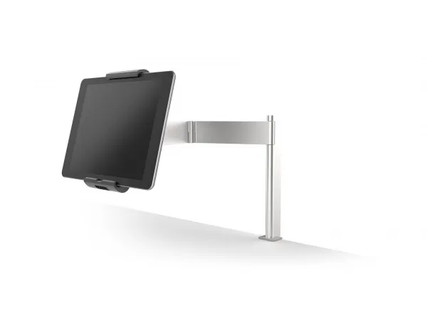 Durable Tablet Holder TABLE CLAMP metallic silver
